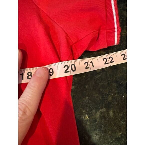 Armani Exchange Men's V-Neck T-Shirt Red Size L Standard Short Sleeve Slim Fit - Picture 10 of 10